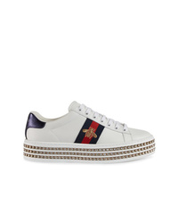 Gucci Ace Sneakers With Crystals