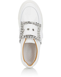 Maison Margiela Oversized Buckle Patent Leather Sneakers