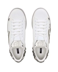 Dolce & Gabbana Portofino Low Top Leather Sneakers