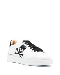 Philipp Plein Skull Patch Leather Sneakers