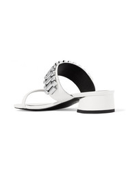 3.1 Phillip Lim Drum Chain Embellished Leather Sandals