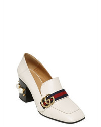 Gucci 75mm Peyton Embellished Leather Pumps