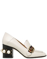 Gucci 75mm Peyton Embellished Leather Pumps