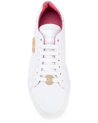 Blumarine Embellished B Lace Up Sneakers