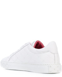 Blumarine Embellished B Lace Up Sneakers