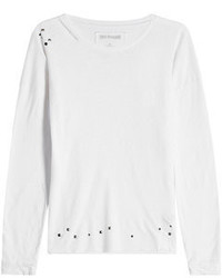 True Religion Embellished Top With Cotton And Linen