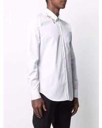 Versace Charm Embellished Long Sleeve Shirt