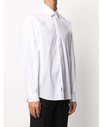 Just Cavalli Crystal Button Long Sleeve Shirt