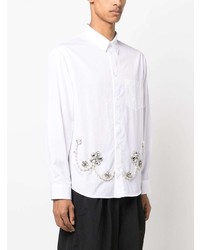 Simone Rocha Crystal Embellished Cotton Shirt