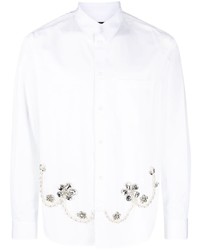 Simone Rocha Crystal Embellished Cotton Shirt