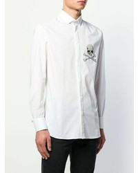 Philipp Plein Platinum Cut Skull Shirt