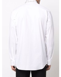 Philipp Plein Playboy Stud Collar Cotton Shirt