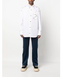 BLUEMARBLE Rhinestone Embellished Cotton Shirt