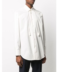 Jil Sander Tassel Embellished Cotton Shirt