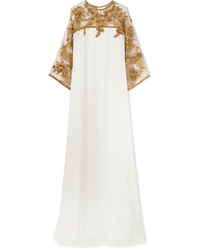Marchesa Embellished Med Silk Gown