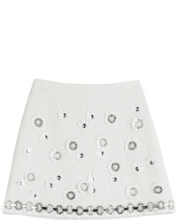 MSGM Embellished Cloqu Mini Skirt