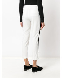 MSGM Cropped Embellished Trousers