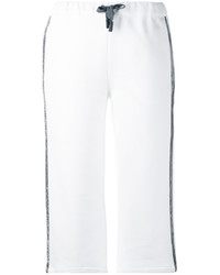Eleventy Crystal Embellished Cropped Trousers