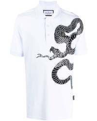 Philipp Plein Graphic Snake Polo Shirt