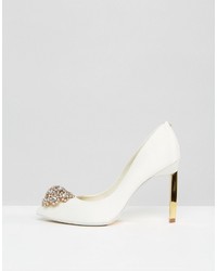 Ted Baker Peetch Tie The Knot Ivory Embellished Pumps