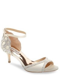 Badgley Mischka Gillian Crystal Embellished Dorsay Sandal