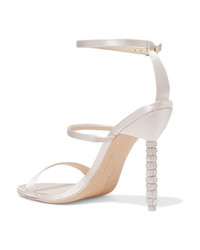 Sophia Webster Rosalind Crystal Embellished Satin Sandals