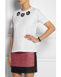 Lulu Co Embellished Cotton T Shirt