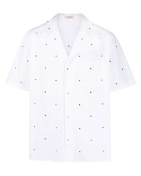 Valentino Rockstud Embellished Short Sleeved Shirt