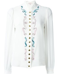 Olympia Le-Tan Embellished Blouse