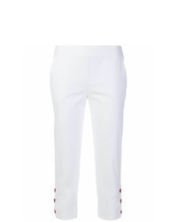 White Embellished Skinny Pants