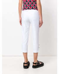 Love Moschino Cropped Button Embellished Trousers