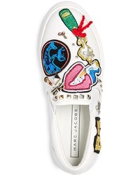 Marc Jacobs Mercer Appliqu Embellished Slip On Sneakers