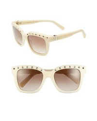 Valentino 52mm Studded Sunglasses