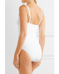 Melissa Odabash Tuscany Embellished Swimsuit White