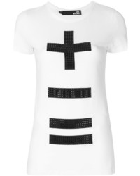 Love Moschino Embellished Cross T Shirt