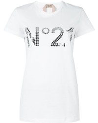 No.21 No21 Embellished Logo T Shirt