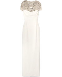 Jenny Packham Olivia Embellished Tulle And Cady Gown