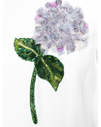 Dolce & Gabbana Hydrangea Appliqu Dress