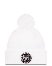 New Era White Inter Miami Cf 2021 Jersey Hook Cuffed Knit Hat With Pom At Nordstrom
