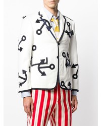 Thom Browne Embroidered Anchor Corduroy Sport Coat