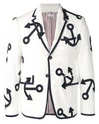 Thom Browne Embroidered Anchor Corduroy Sport Coat