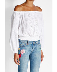 Melissa Odabash Embroidered Cotton Top