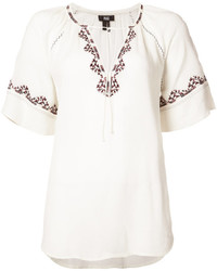 Paige Embroidered Shortsleeved Blouse