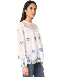 Endless Rose Flower Embroidered Top
