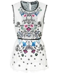 Yigal Azrouel Floral Embroidered Top