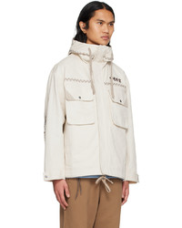 Li-Ning Off White Embroidered Jacket
