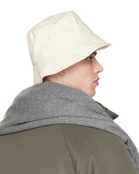 Acne Studios Off White Embroidered Bucket Hat
