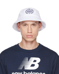 Sporty & Rich White Prince Edition Crest Bucket Hat