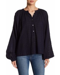 Free People Down From The Clouds Embroidered Blouse