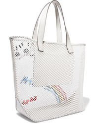 Anya Hindmarch Med Embroidered Mesh Tote